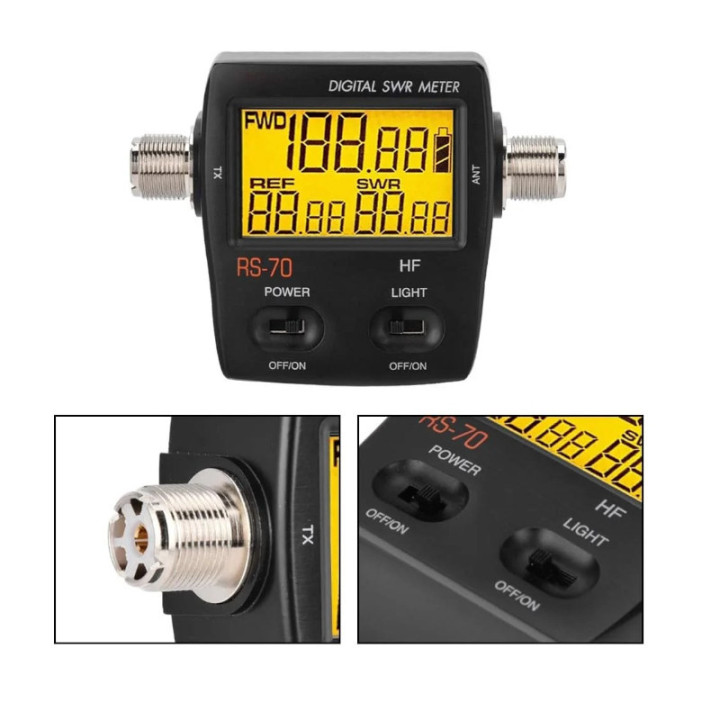 Nissei RS-70MAX Medidor de onda estacionarias / Watímetro