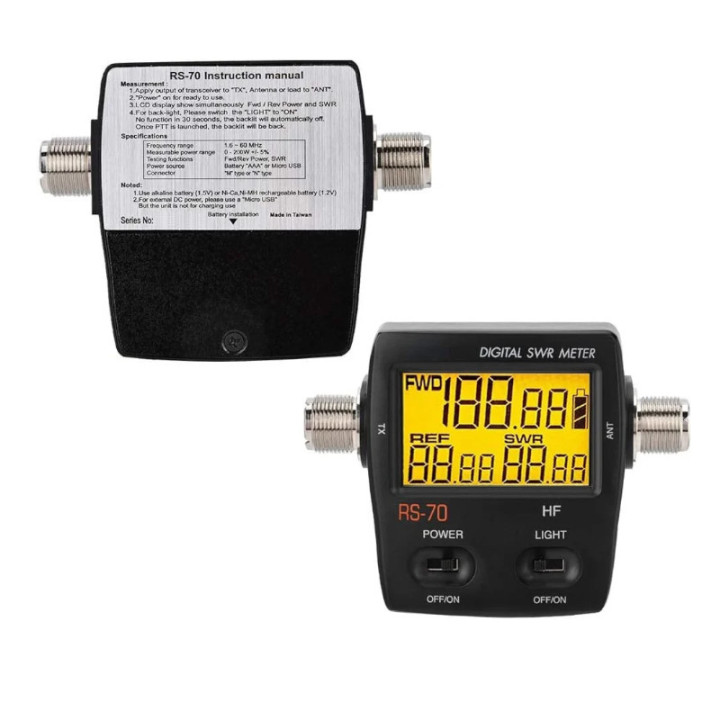 Nissei RS-70MAX Medidor de onda estacionarias / Watímetro