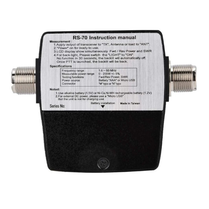 Nissei RS-70MAX Medidor de onda estacionarias / Watímetro