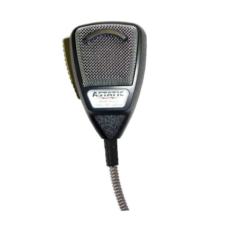 Astatic 636L-SE (SILVER) Micrófono de CB dinámico 4 PIN