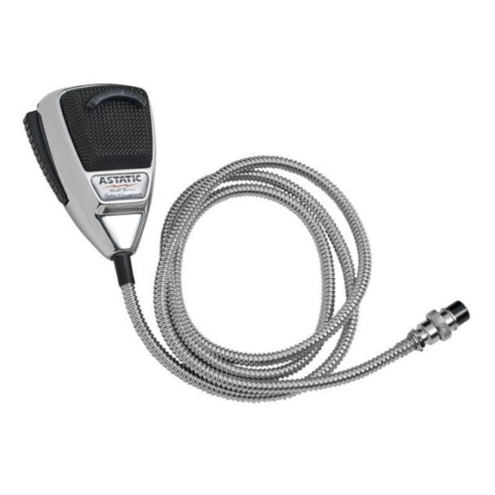 Astatic 636L-C (CHROME) Micrófono de CB dinámico 4 PIN
