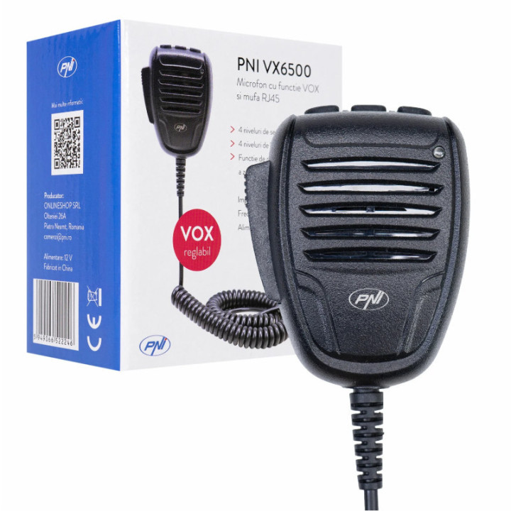 PNI VX6500 Micrófono CB RJ-45 con VOX