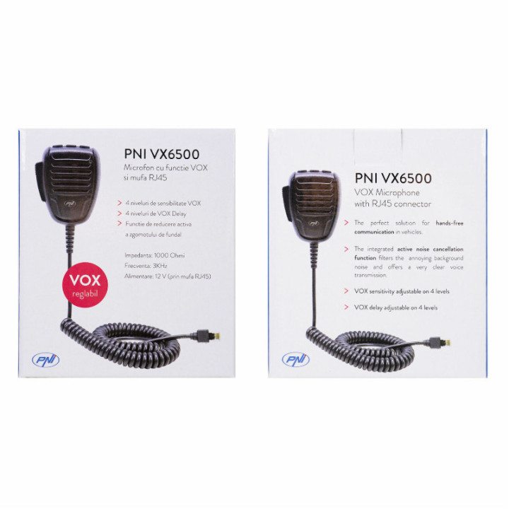 PNI VX6500 Micrófono CB RJ-45 con VOX