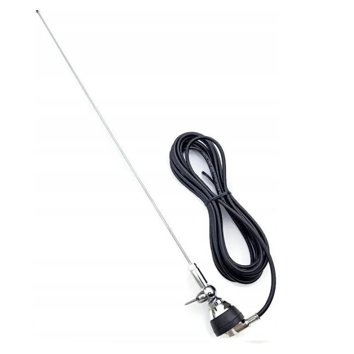 Sirio SMA 108-550S Antena móvil 1/4″ Inox (108-550 Mhz) con base S