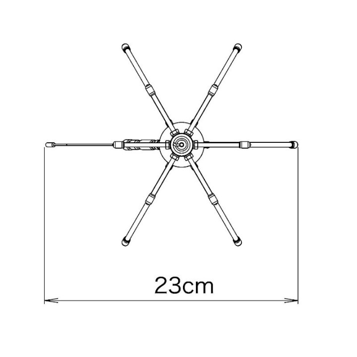 Diamond D220S Antena móvil discono 100 a 1600 MHz