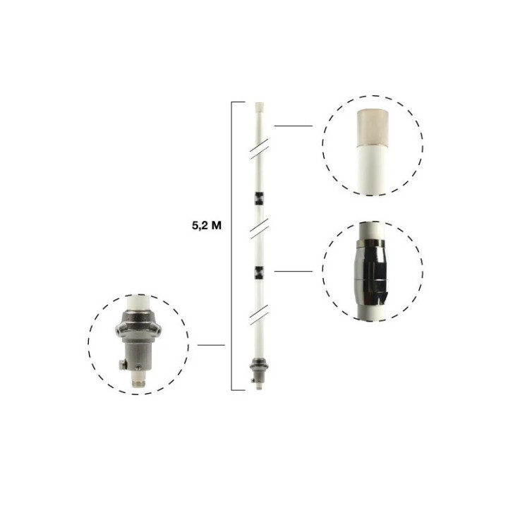 Diamond X510N Antena de base de doble banda