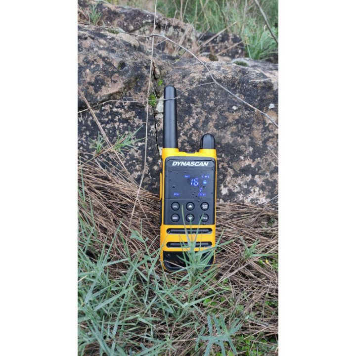 Dynascan P19 Pareja Walkies PMR-446 uso libre con estuche