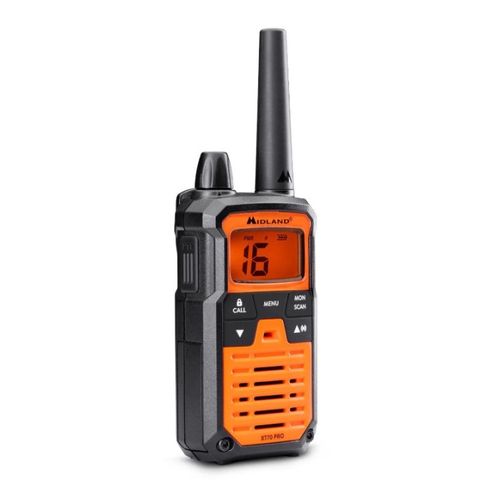 Midland XT70-PRO H&W Pareja Walkies PMR-446 con maletín
