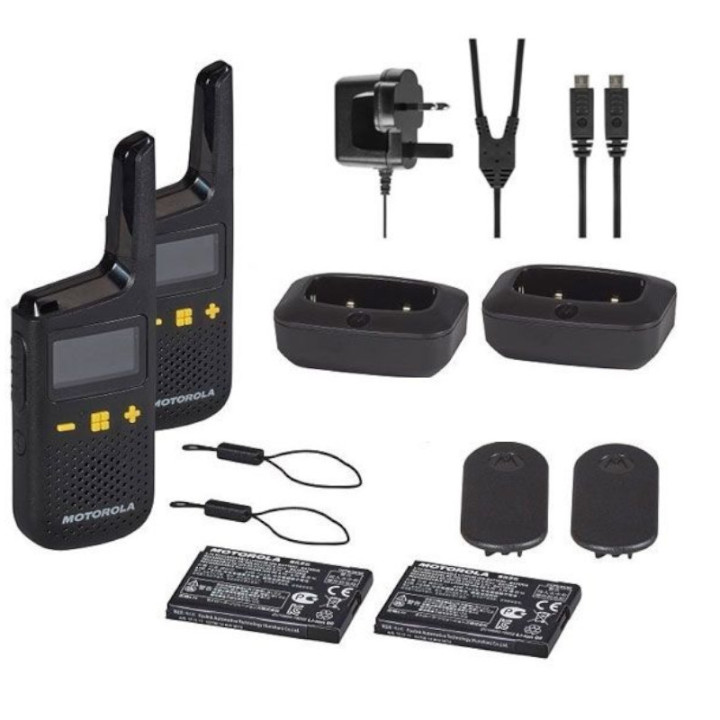 Pack Walkies MOTOROLA XT185 con bases de carga y micro-auriculares