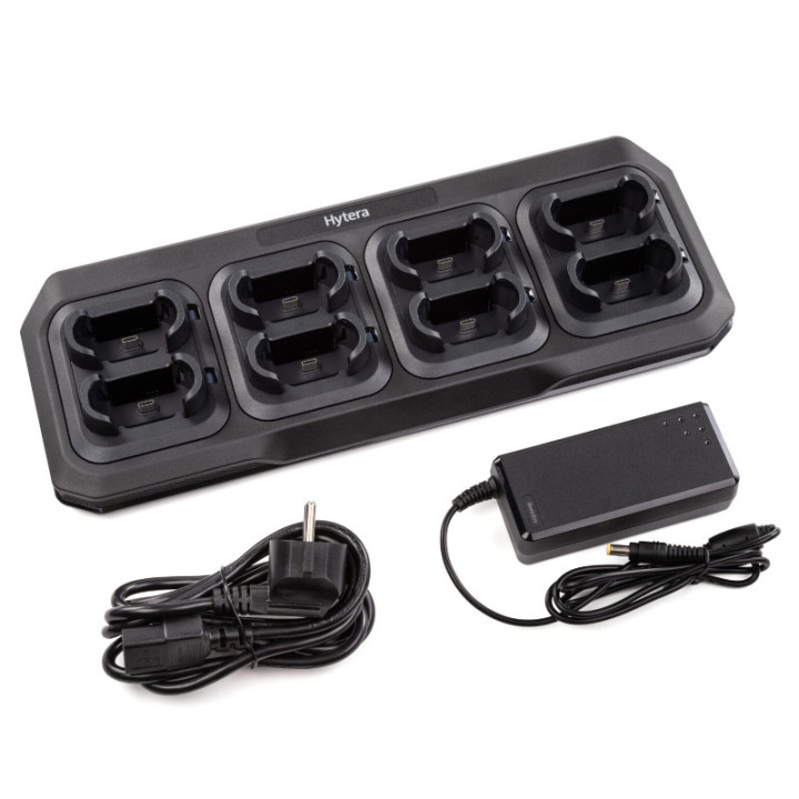 Pack 8 Hytera S1 UHF (Gris) + cargador múltiple