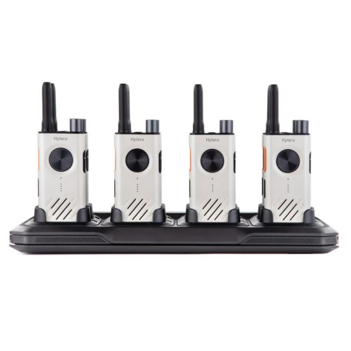Pack 8 Hytera S1 UHF (Blanco) + cargador múltiple