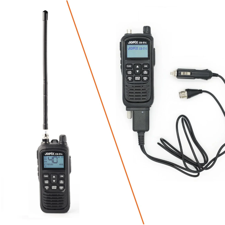 Jopix CB-514 Walkie-Talkie de CB con kit para automóvil