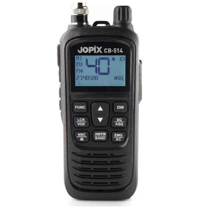 Pack walkie CB Jopix CB-514 + Funda + Kit para automóvil
