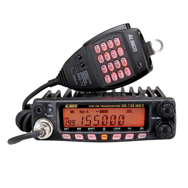 Alinco DR-138E MKII Emisora móvil VHF 70W de radioaficionado