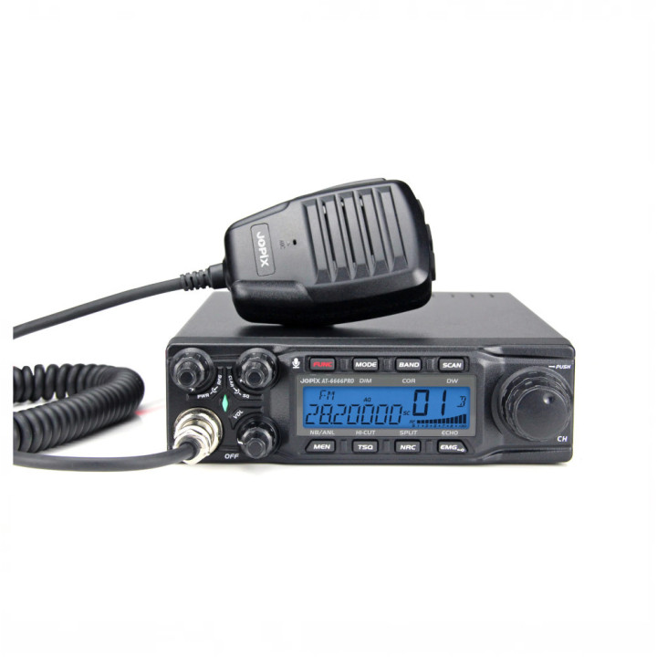 Jopix AT-6666PRO Emisora móvil 10m radioaficionados multimodo 80W
