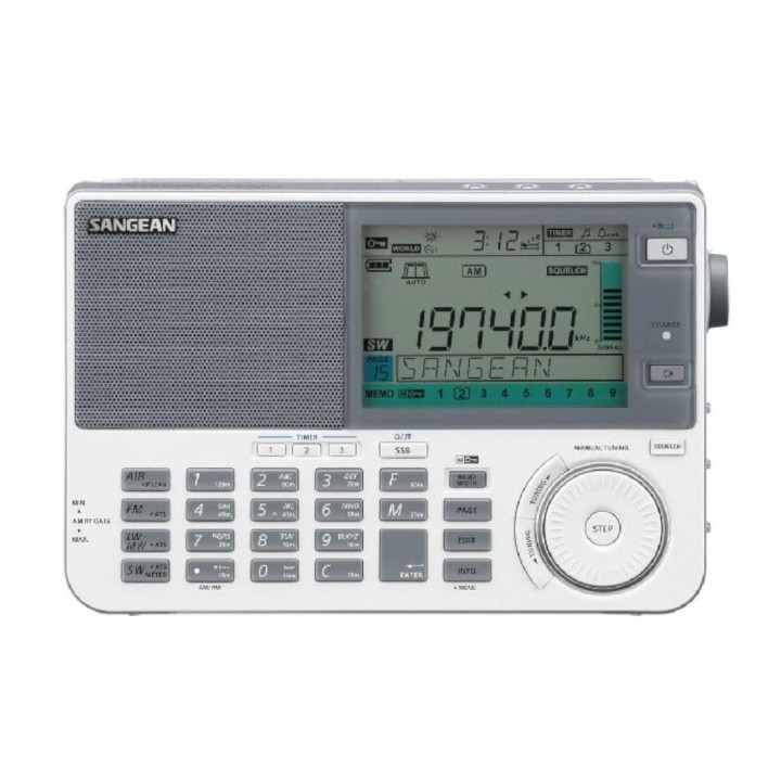 Sangean ATS-909X2 Blanco receptor multibanda SSB y banda aérea