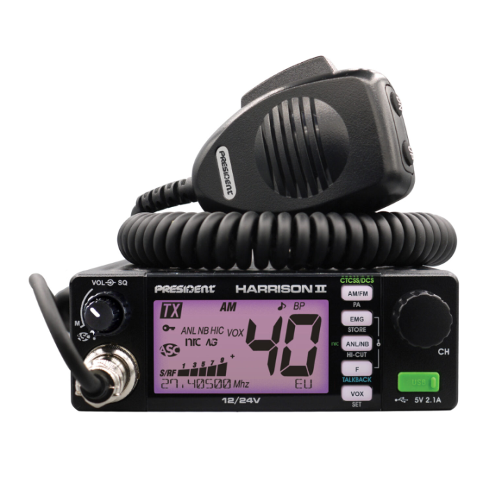 President Harrison II Emisora móvil de CB