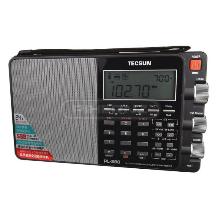 Tecsun PL-880 Receptor multibanda AM, FM, SW, LW, SSB