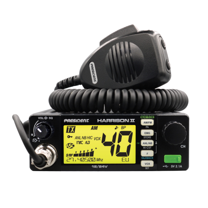 President Harrison II Emisora móvil de CB