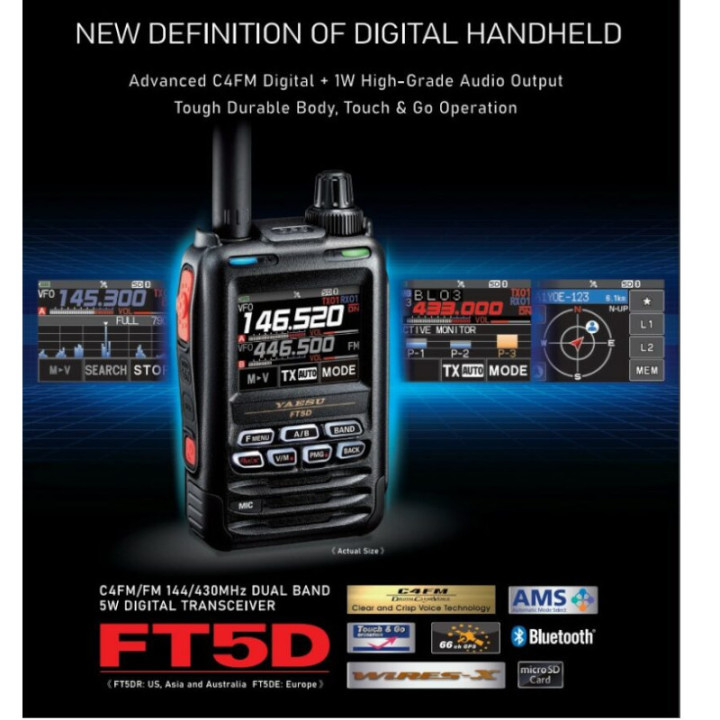Yaesu FT5DE Walkie doble banda
