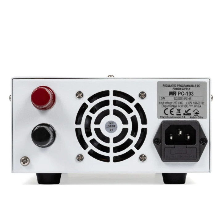 MFJ PC-103 Fuente de alimentación para laboratorio 0-30v. (10A)